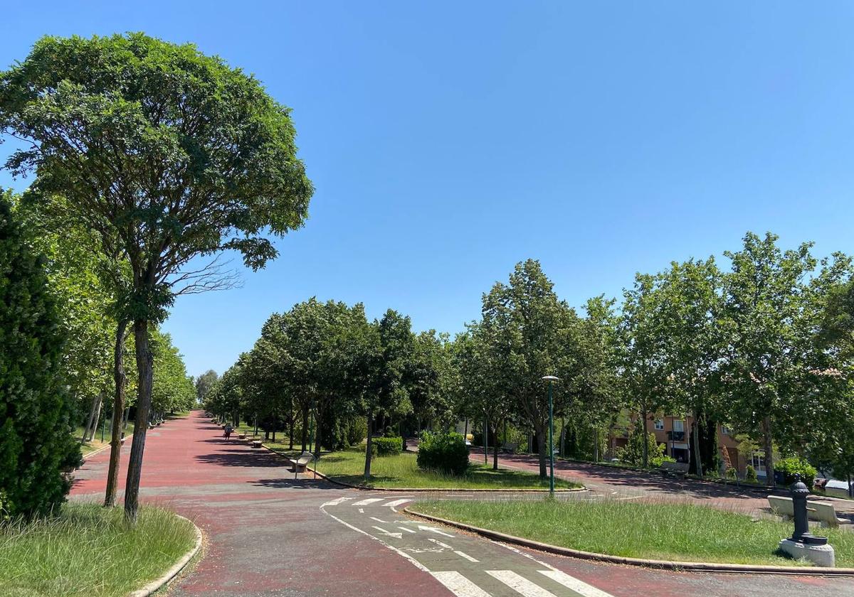 Imagen del parque de Ciudad Rodrigo, en Puente Ladrillo.