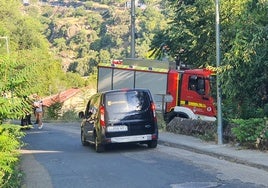 Imagen de los hechos en la Bajada de San Albín de Béjar.