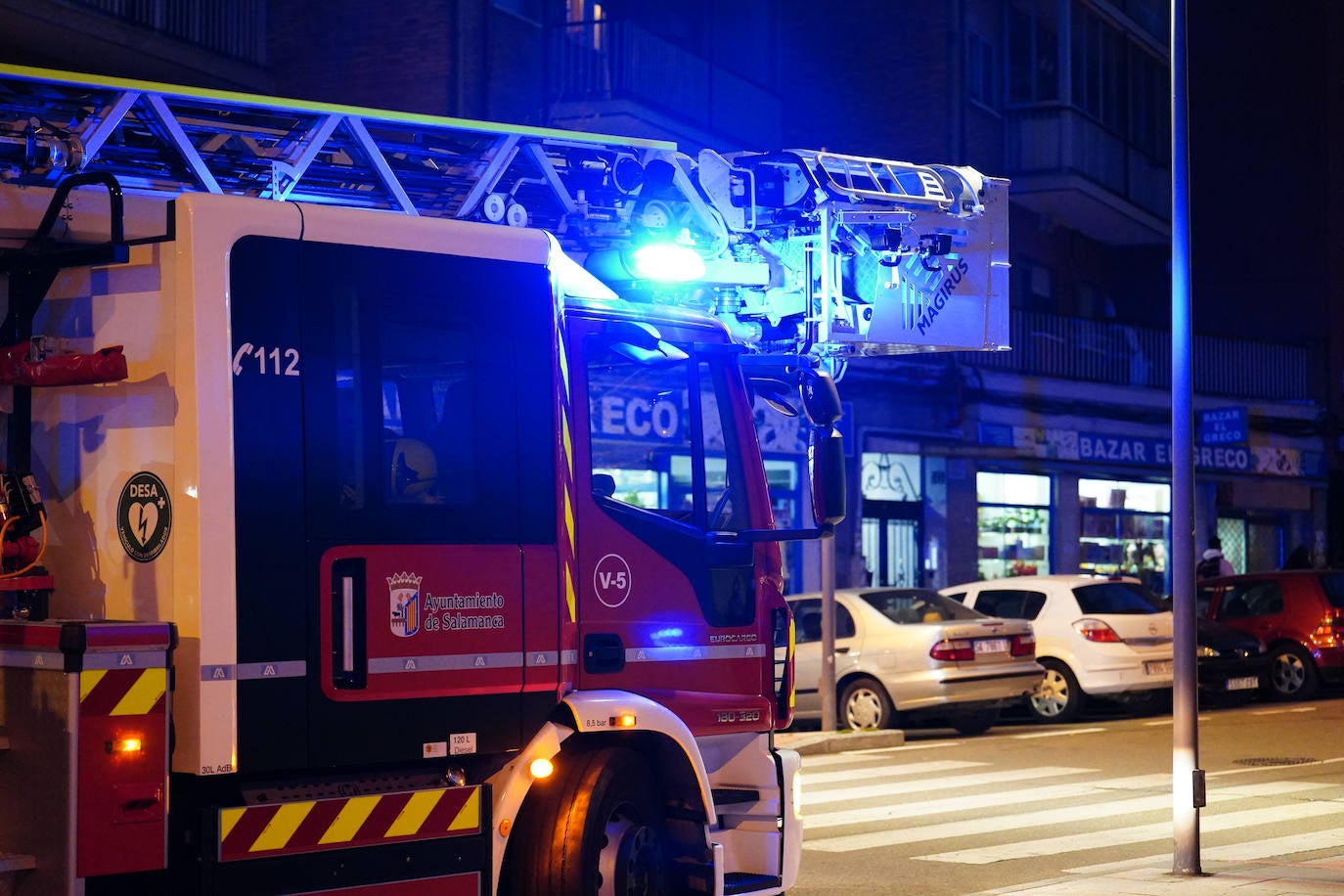 Un camión de bomberos del Ayuntamiento de Salamanca.