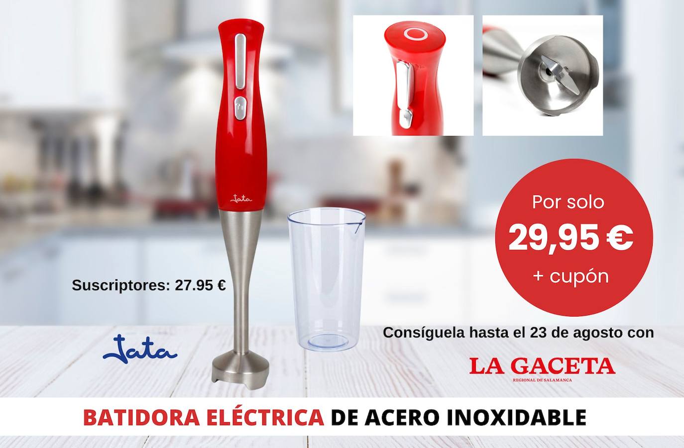 Cocina rápido y fácil con la batidora JATA que te ofrece LA GACETA