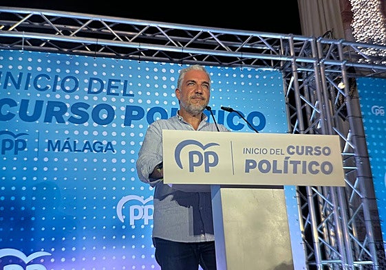 El vicesecretario de Política Autonómica y Municipal y Análisis Electoral del PP, Elías Bendodo.