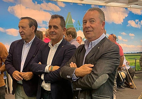 Pedro Barato, Juan Luis Delgado y Donaciano Dujo.