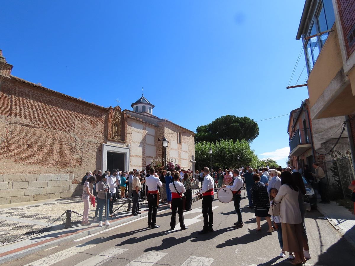 Muestras de devoción al Santo Cristo de la Agonía de San Luis en Peñaranda