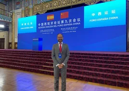 Óscar Lorenzo, en la novena edición del Foro España-China.