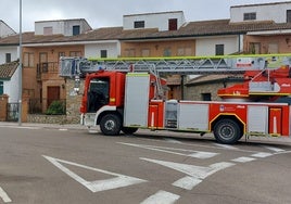 Los Bomberos de la Diputación en Valdelagua.