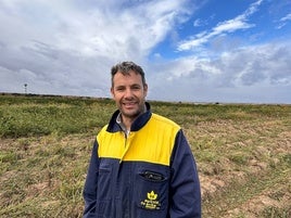 El agricultor de Villoria Daniel González.