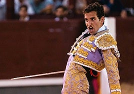 Valentín Hoyos, en la plaza de Las Ventas.