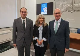 Marcos Iglesias, Eva Picado y Javier Iglesias en la presentación de las actividades del Día de la Mujer Rural