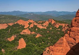 Vista de Las Médulas desde uno de sus miradores.