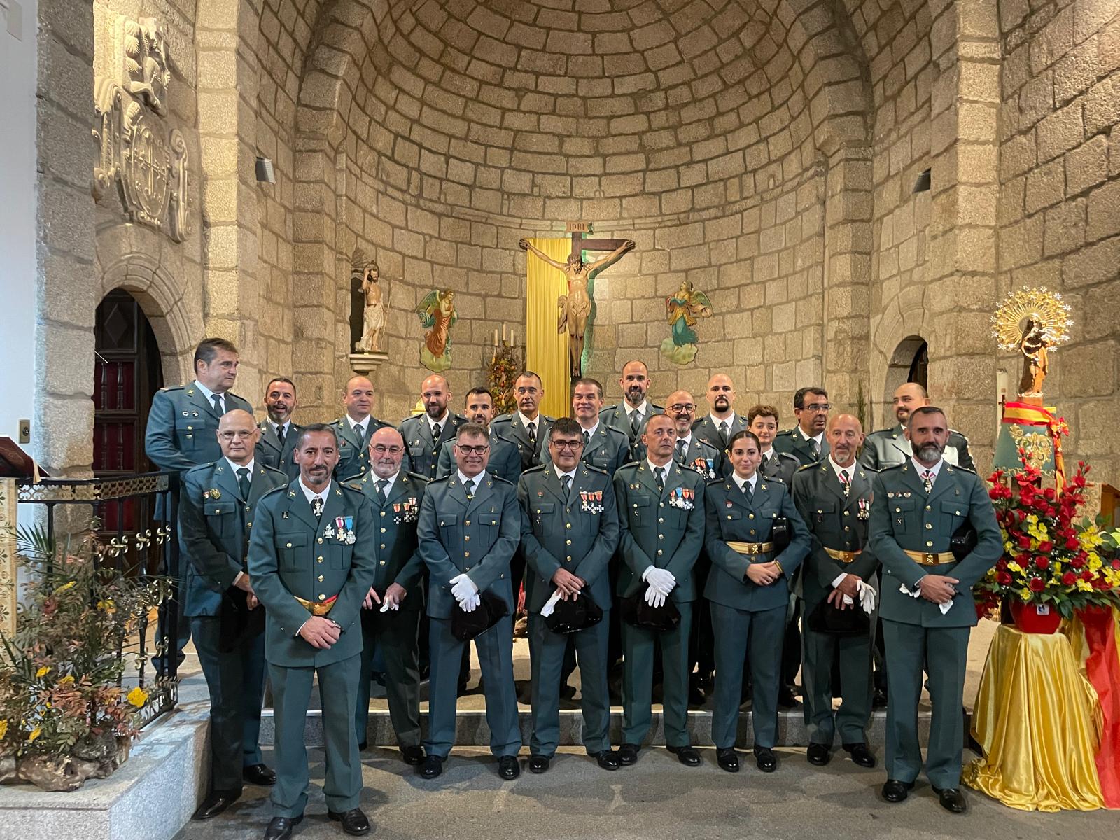 La Guardia Civil de Béjar celebra su día con misa, condecoraciones y convite