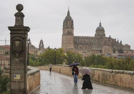 Imagen de un día lluvioso en la capital.