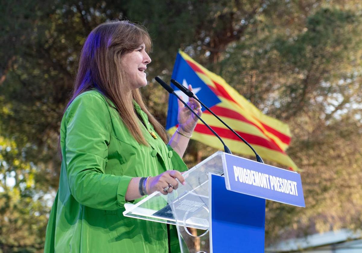 La presidenta de Junts, Laura Borràs.