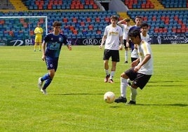 Imagen del choque del pasado 12 de mayo, cuando el Liga Nacional del Salamanca jugó como local en el Helmántico.