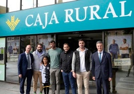 Vicente Jaén, Alberto Alonso «Guti», Juan García, Carlos de la Nava, Ramiro Mayor y Carlos Marino Pérez.