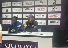 Souley y Jehu Chiapas, en la rueda de prensa de este viernes.