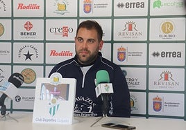 Alberto Chaquetín, en una rueda de prensa anterior.