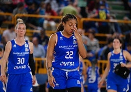 Arella Guirantes en el partido de este viernes ante el Spar Gran Canaria.