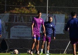 Ian Olivera durante una sesión de entrenamiento.