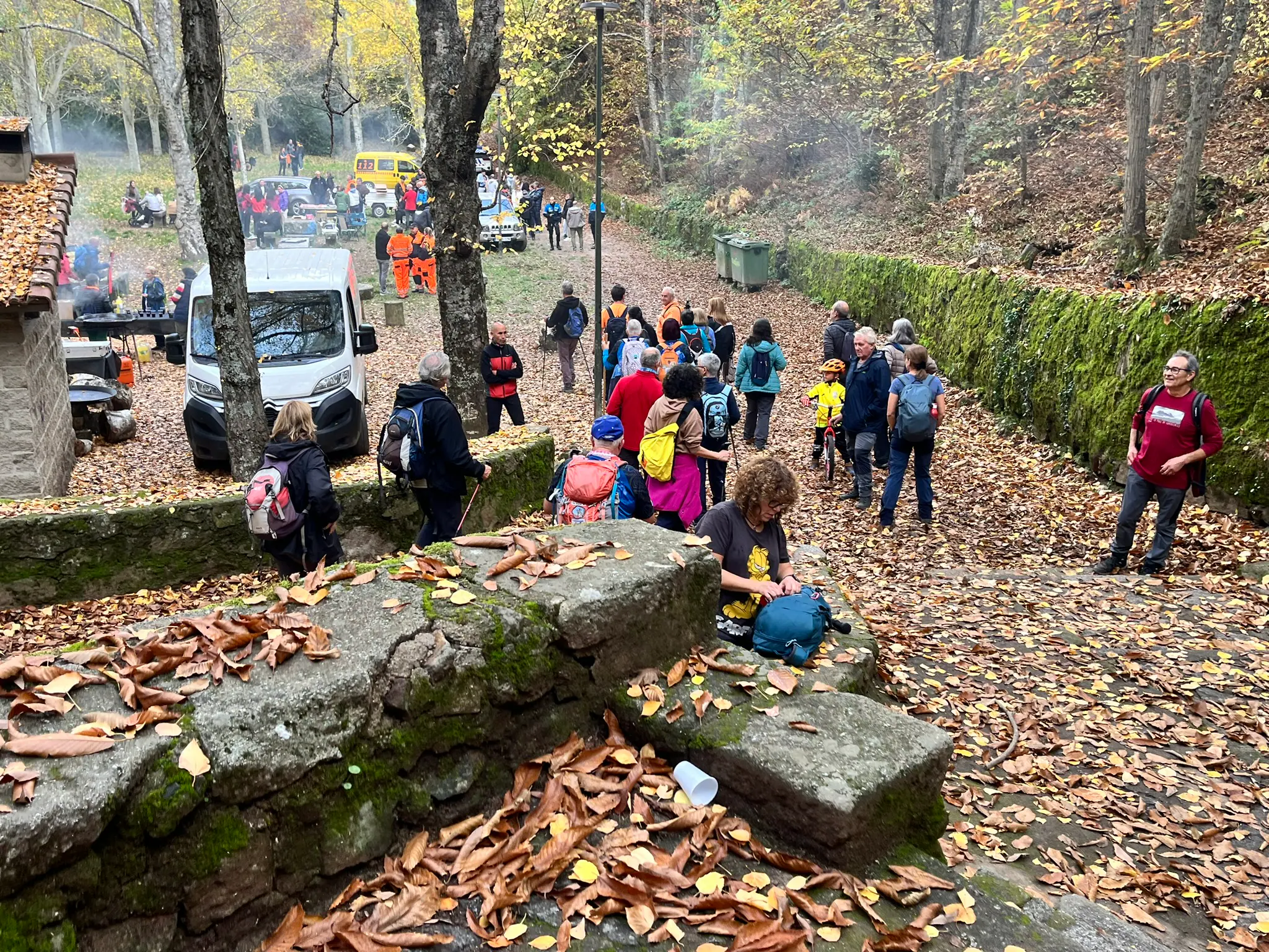 Béjar camina a buen ritmo entre robles y castaños para disfrutar del otoño