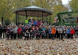 Imagen de los participantes en la marcha del Otoño Bejarano celebrada este domingo en Béjar