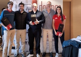 Imagen de la entrega de premios en La Valmuza Golf.