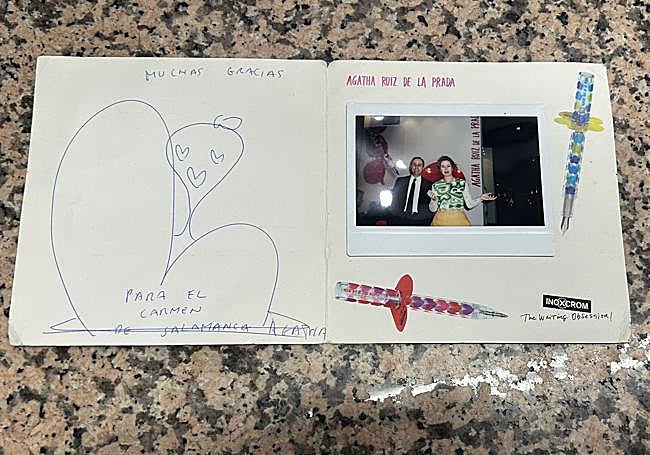 Dedicatoria de Agatha Ruiz de la Prada