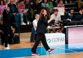 Anna Montañana, en la zona técnica del François Mitterrand.