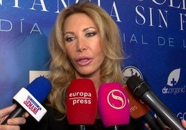 Norma Duval, en unas declaraciones a los medios de comunicación.