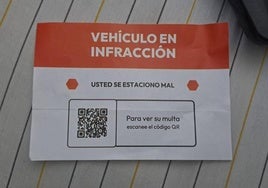 La falsa multa de tráfico con un código QR que los timadores colocan en los vehículos.