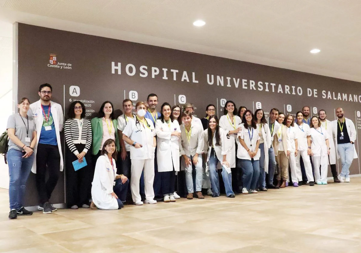 Representantes de los servicios que forman la Unidad de Amiloidosis del Hospital de Salamanca.