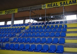 Imagen de la tribuna principal del Reina Sofía, que será demolida si sale adelante el planteamiento de Unionistas.