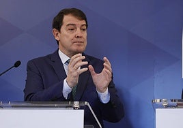 El presidente de la Junta de Castilla y León, Alfonso Fernández Mañueco, en un acto.