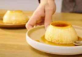 Imagen de un flan de leche condensada.