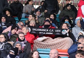 Aficionados del Salamanca UDS en el Helmántico