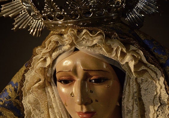 Rostro de la Virgen de la Esperanza de Peñaranda de Bracamonte.