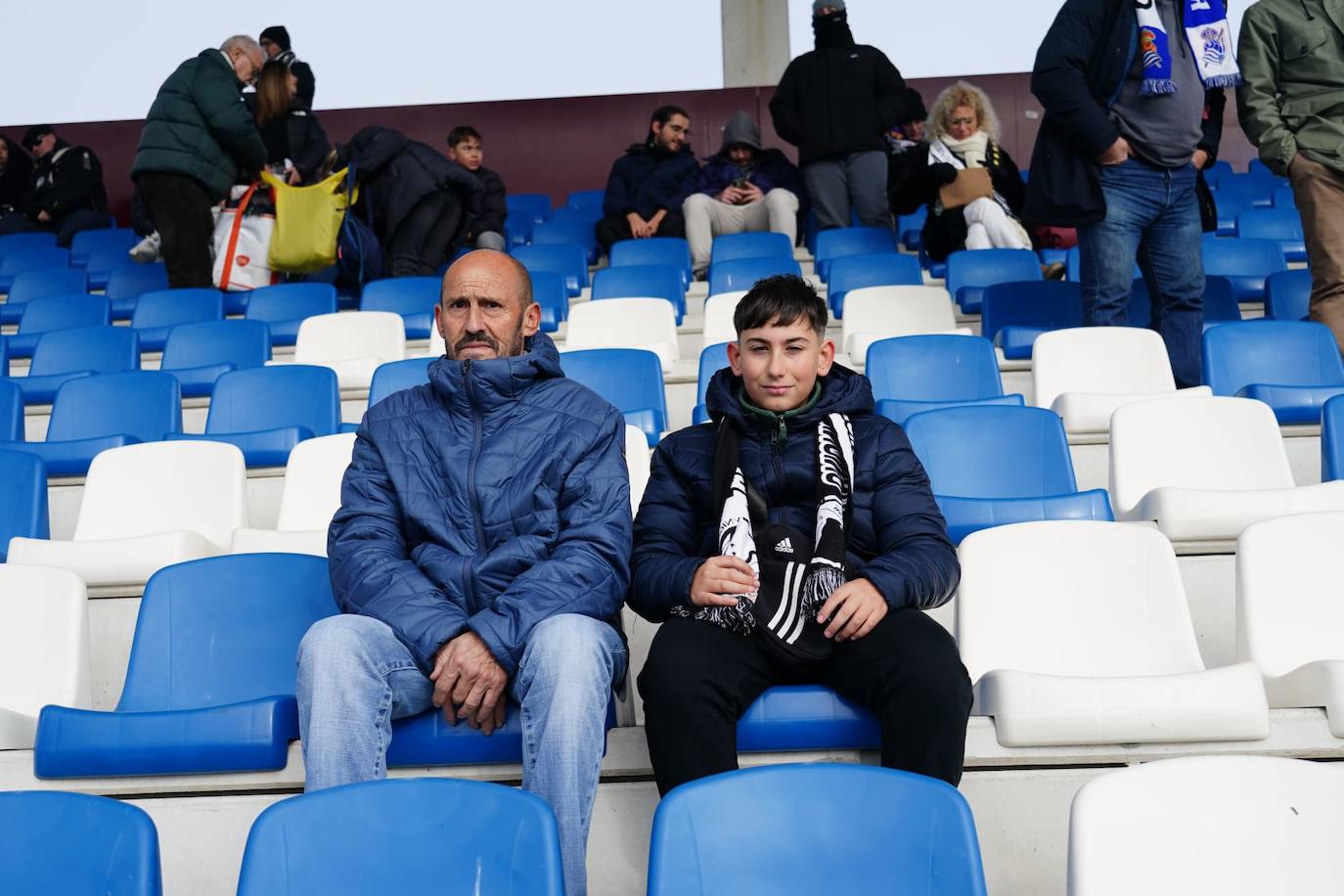 Búscate en la grada del Reina Sofía en el partido entre Unionistas y la Real Sociedad B