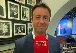 Matías Prats Jr. ante el micrófono de Europa Press