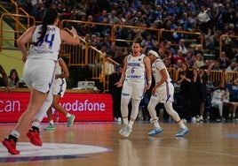 Imagen de un partido de Euroliga disputado por el Perfumerías Avenida en Würzburg.