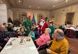 Momento de la llegada de Papá Noel