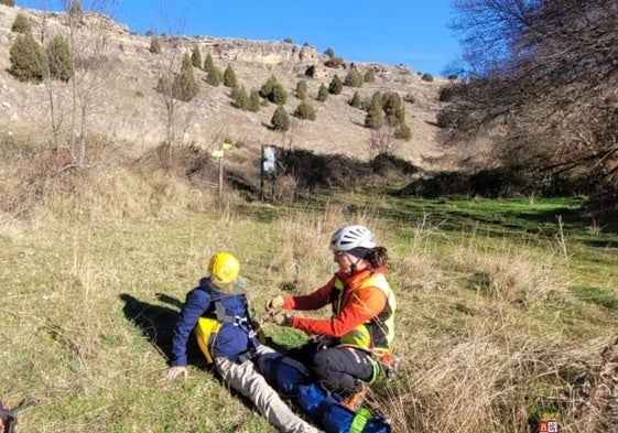 Espectacular rescate de un hombre de 71 años en el Valle del Río Viejo