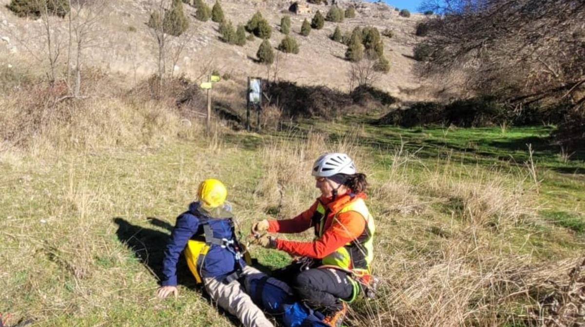 Espectacular rescate de un hombre de 71 años en el Valle del Río Viejo