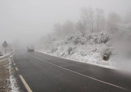 Imagen de un episodio de niebla registrado en un municipio de la provincia.