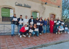 Los alumnos que se han formado a lo largo de este año en Alba de Tormes.