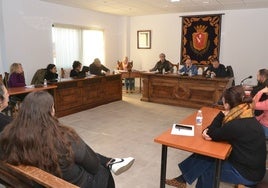 Momento del pleno de este jueves en Vitigudino