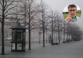 Jorge Rey da un pronóstico ante una intensa niebla.