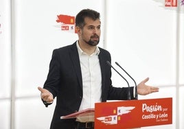 El secretario general del PSOE de Castilla y León, Luis Tudanca.