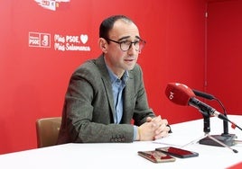 David Serrada, secretario provincial del PSOE de Salamanca.