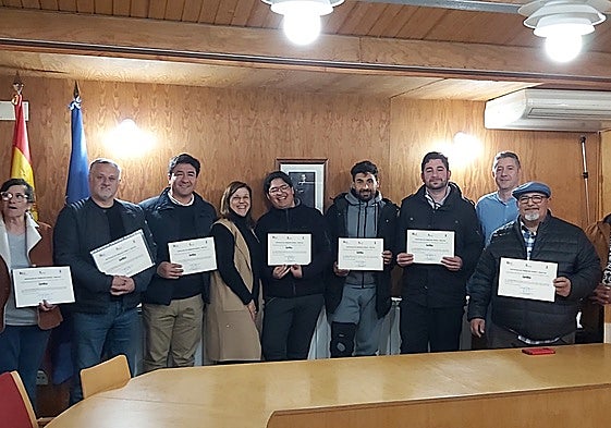 Varios de los alumnos que han participado en 'Aldeatejada accesible'.