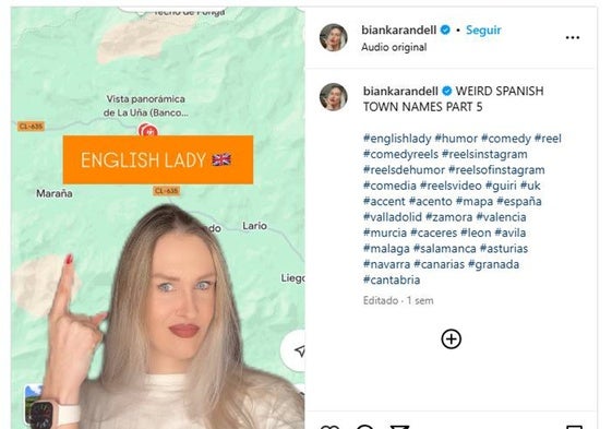 La influencer con una recopilación de los nombres más extraños de pueblos |