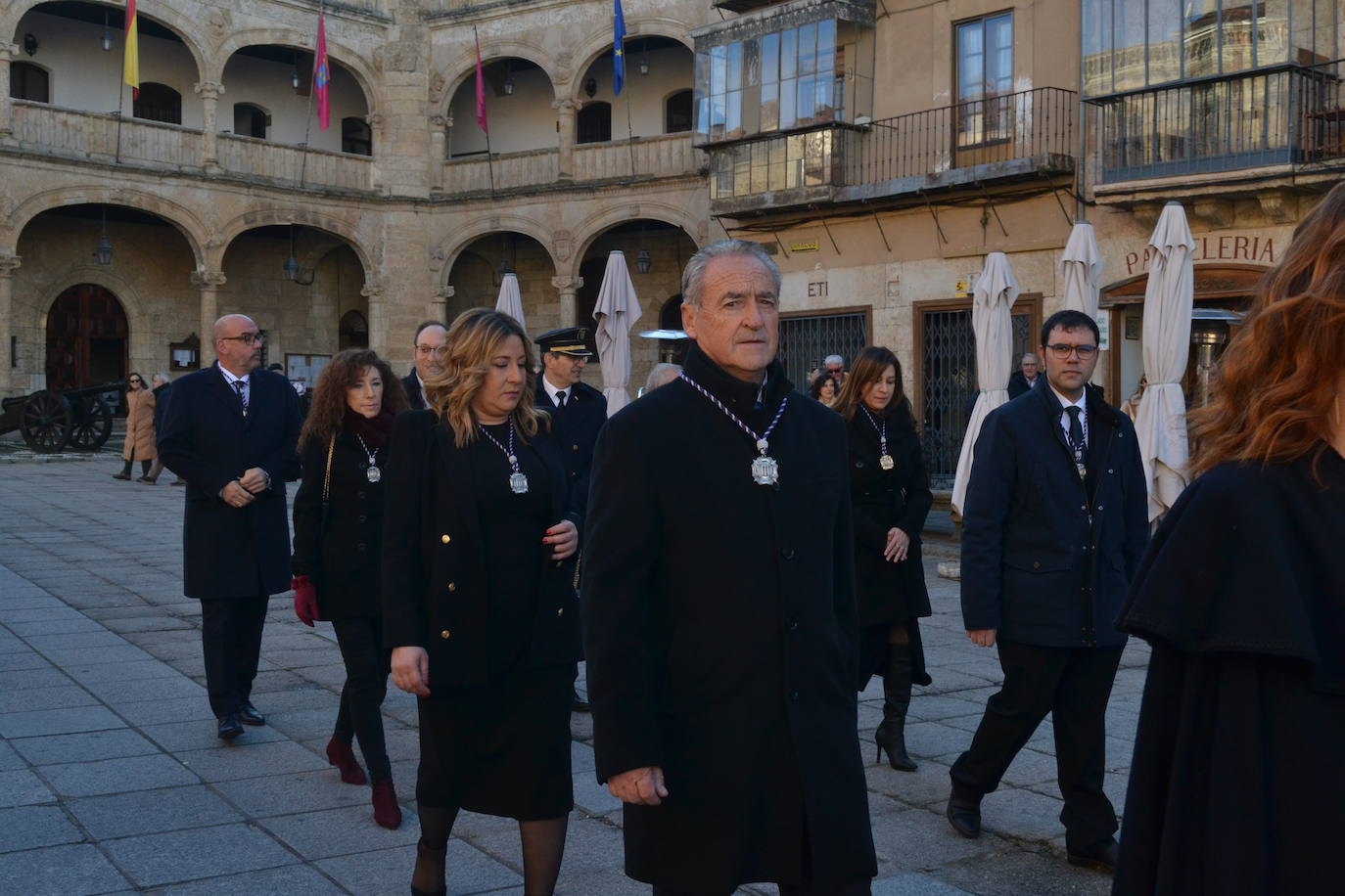 Ciudad Rodrigo arropa a San Sebastián en su marcha a la Catedral